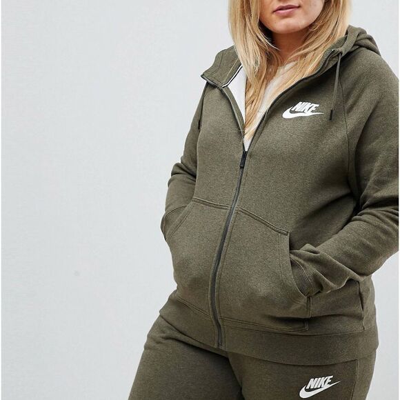 Nike woman’s green full zip hoodie | size XS - Picture 1 of 7
